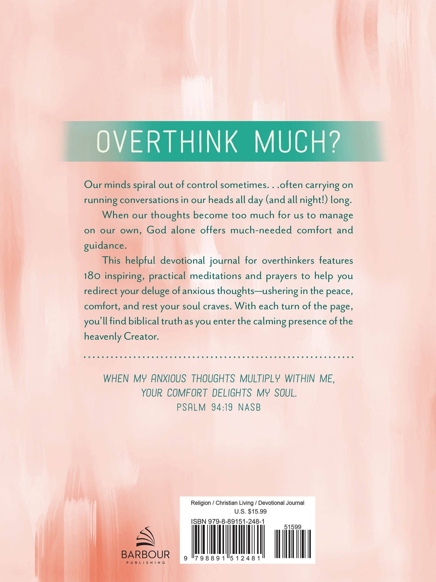The Overthinker's Devotional Journal