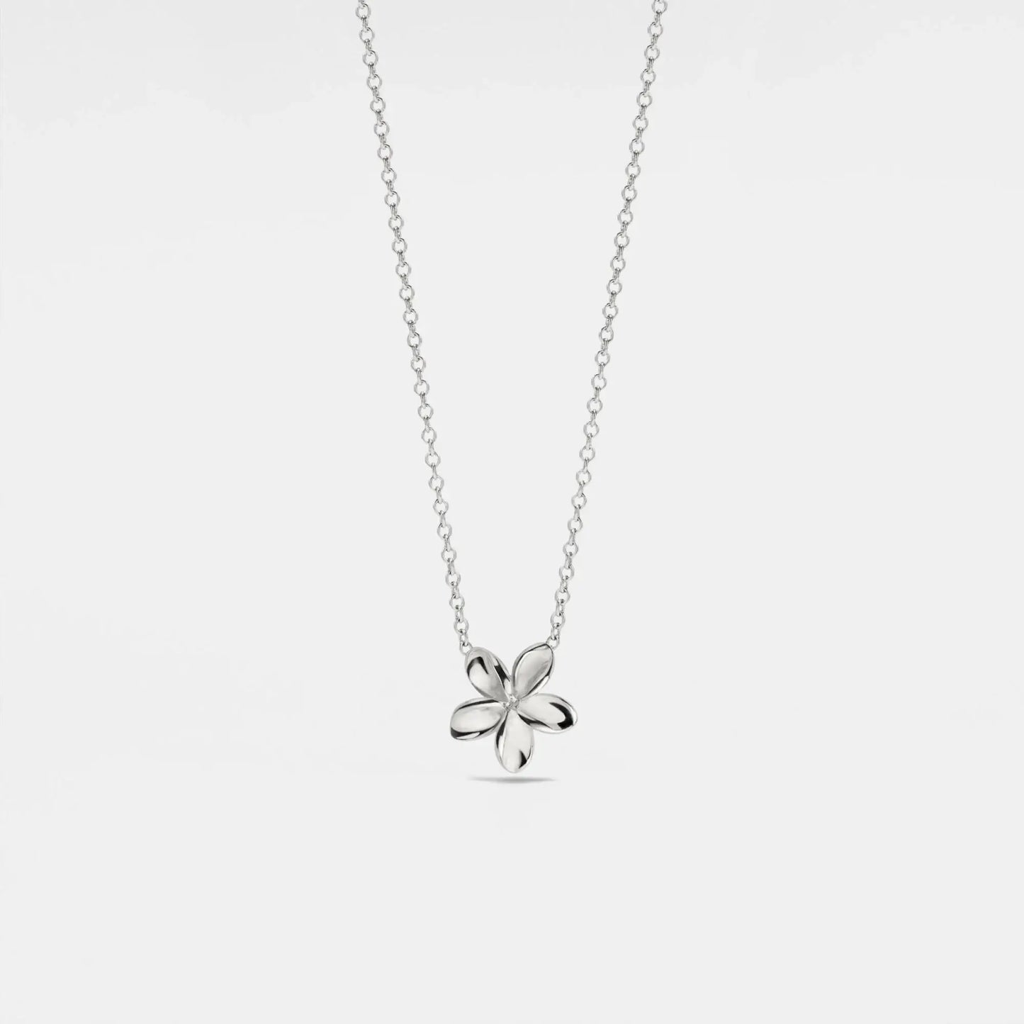 Dainty Cute Flower Pendant Necklace in 925 Sterling Silver