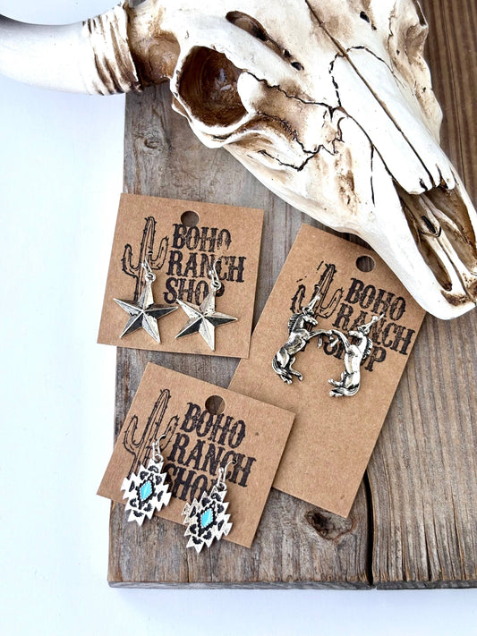 Western Style Dangle Earrings